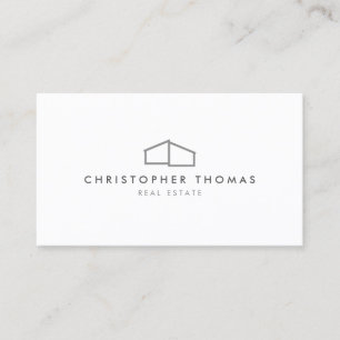 Modernes Zuhause-Logo in Grau für Real Anwesen, Re Visitenkarte