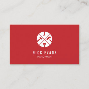 Modernes Zuhause Repair Handyman-Logo Visitenkarte