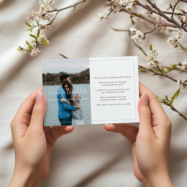 Moderniser votre propre photo, changer la carte de (Modern photo change the date card with personal message)