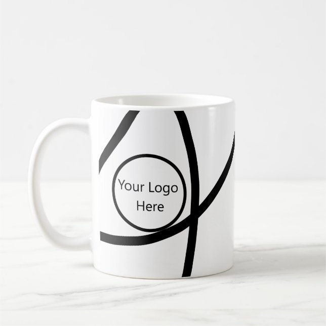 modernisieren Sie Ihr Logo hier Minimalistisch Abs Kaffeetasse (Links)