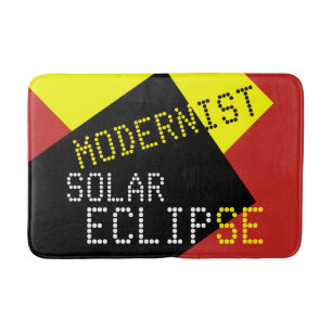 Modernist Solar Eclipse Funny individuell anpassba Badematte
