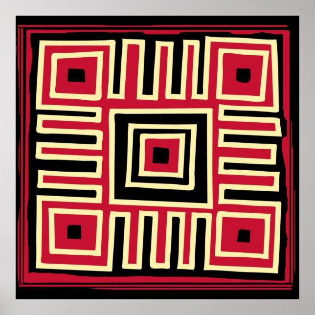 modernistisch abstrakt geometrisch poster (Vorne)