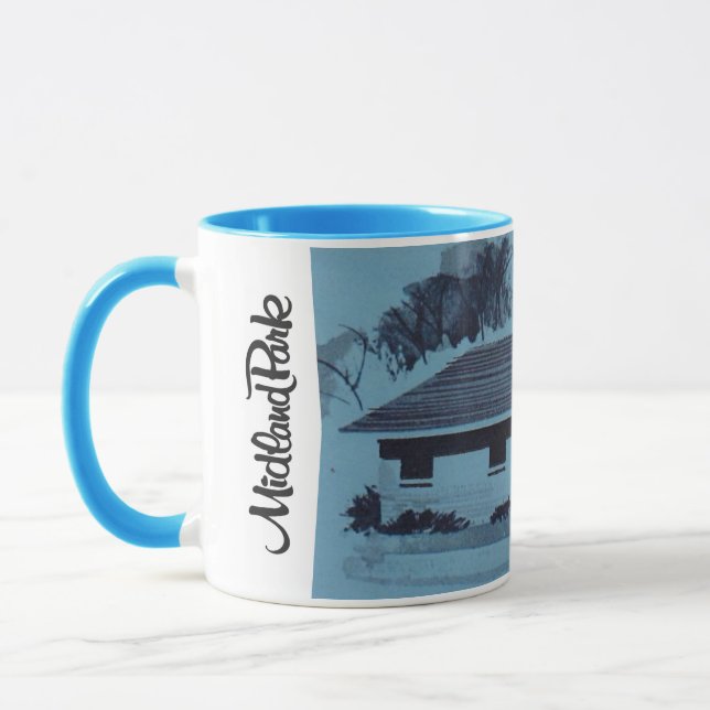 Modernistisches 60er House - Die Woodridge-Tasse Tasse (Links)