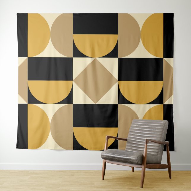 Modernistisches geometrisches Design Wandteppich (Beispiel (Horizontal))