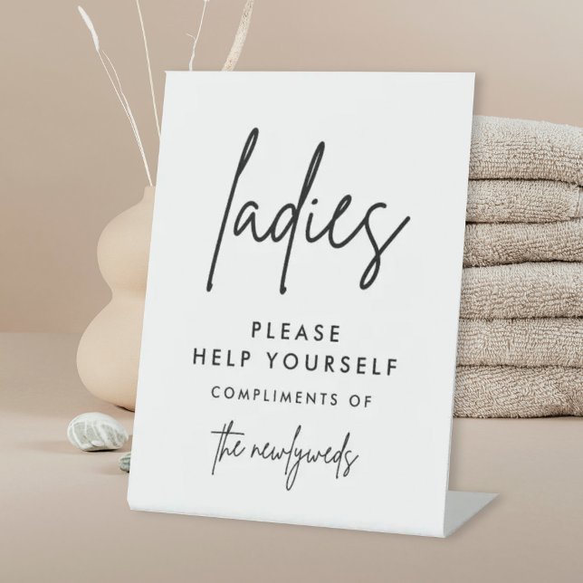 ModernLadys Wedding Bad Basket Zeichen Sockelschild (Von Creator hochgeladen)