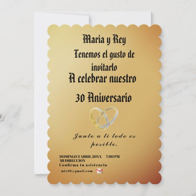 Moderno,dorado Minimalista Celebracion Einladung (Vorderseite)