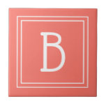 Modernste Aktualisierung der Mit Monogramm Koralle Fliese<br><div class="desc">Modernes und stilvolles personalisiertes Monogramm, das zu dekorativen chic einfache, aktualisierte dekorative Fliesen in beliebter Koralle und Weiß hinzugefügt wurde. Tolle Geschenkidee! Einfach mit dem Design-Tool anpassen, um es zu Ihrem eigenen machen! Kontaktieren Sie mich unter beachpausedesigns@gmail.com wenn Sie Hilfe benötigen oder Fragen zu diesem oder einem unserer Designs haben....</div>
