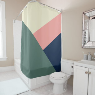 Modernste, minimale abstrakte geometrische Struktu Duschvorhang