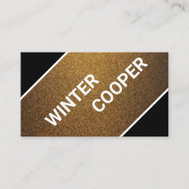 Modernster Minimalismus für Schwarz und Gold in Ku Visitenkarte