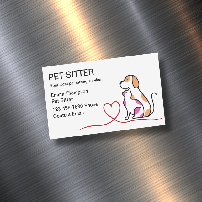 Modernstes Design der Magnetkarten für Heimtiere Magnetische Visitenkarte (Von Creator hochgeladen)