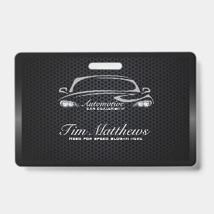 Modernstes, schwarz-minimalistisches Automobilgesc Ausweis