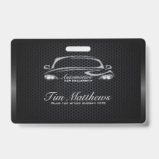 Modernstes, schwarz-minimalistisches Automobilgesc Ausweis