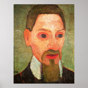 Modersohn-Becker - Porträt von Rainer Maria Rilke  Poster