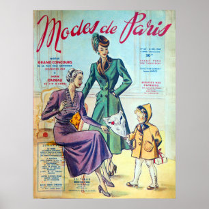 Modes De Paris. Poster