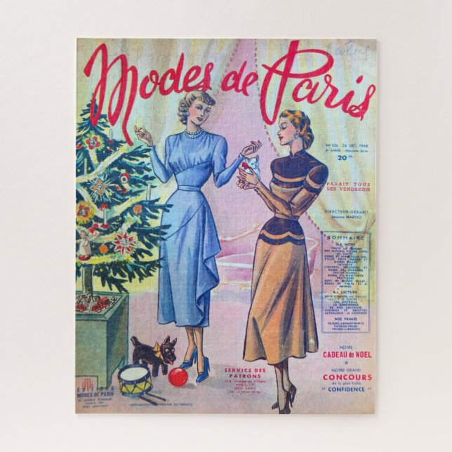 Modes De Paris. Puzzle (Vertikal)