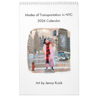 Modes of Transportation in NYC, 2026 Calendar Kalender