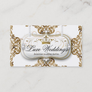 Modeschmuck Hochzeit Elegante Krone Cool Visitenkarte