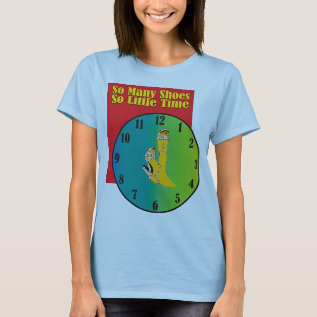 Modeschuh-Uhr-T - Shirt (Vorderseite)