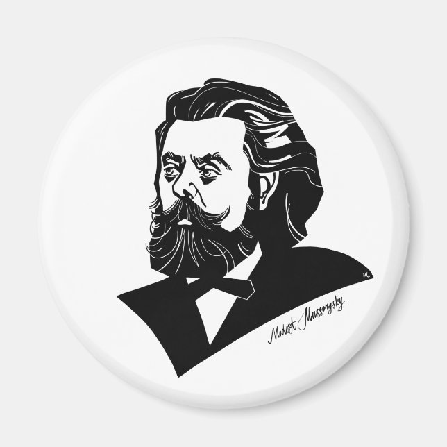 Modest Mussorgsky Magnet (Vorne)