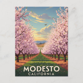Modesto California Central Valley Postkarte