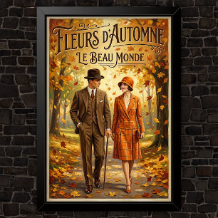 Modewerbung im Stil der 1920er Jahre Poster