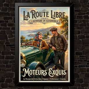 Modewerbung im Stil der 1920er Jahre Poster