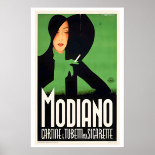 Modiano par Robert Bereny Affiche Art Déco Vintage