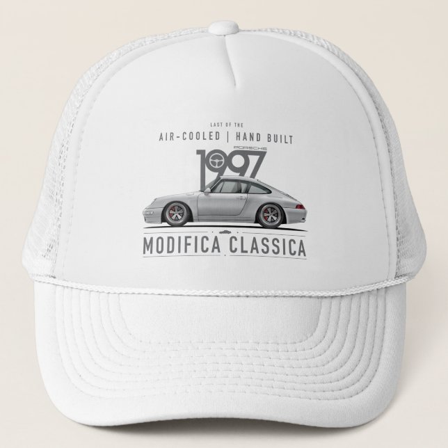 Modifica Classica | 1997 Carrera 4S Arktis-Silber Truckerkappe (Vorderseite)