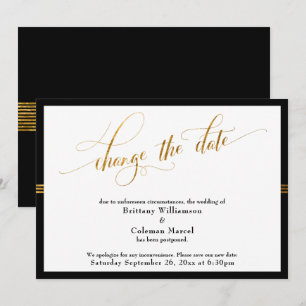 Modifier la date Elegant Black avec la carte Gold