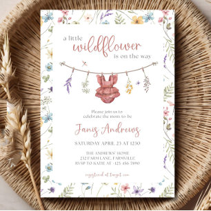 Modifier Une Petite Invitation Baby shower Fleur s