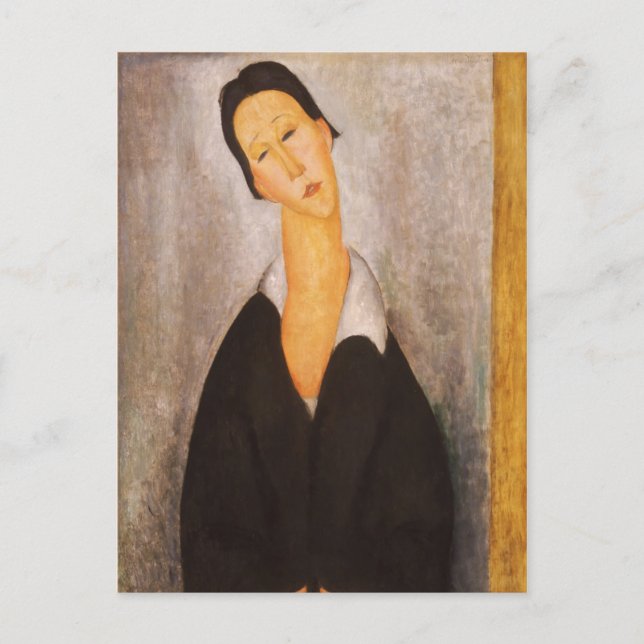 Modigliani Amedeo Portrait Postkarte (Vorderseite)