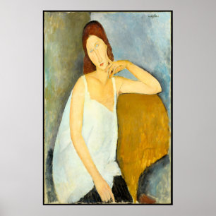 Modigliani Frau mit rotem Haar Druck Modernismus Poster