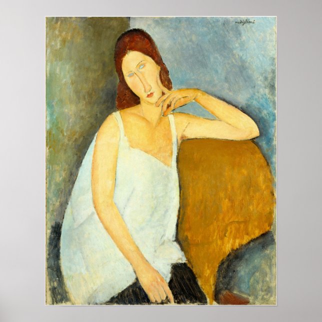 Modigliani - Jeanne Hebuterne Poster (Vorne)