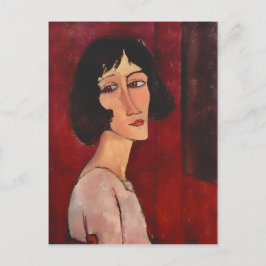 Modigliani Portrait of Magherita Postkarte