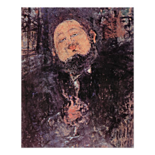 Modigliani - Portrait von Diego Rivera Poster