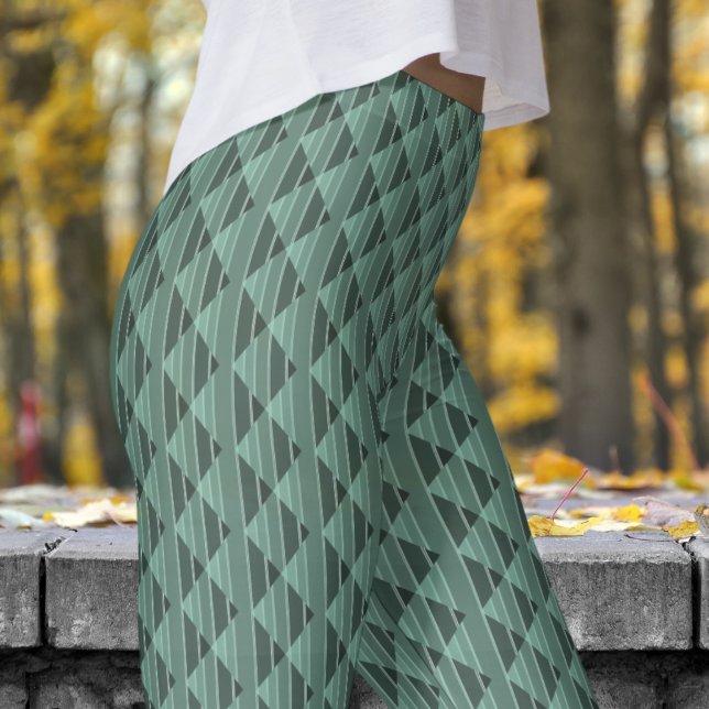 Modisch-Aquamarines Muster Leggings (Modish Light Teal Pattern Leggings)