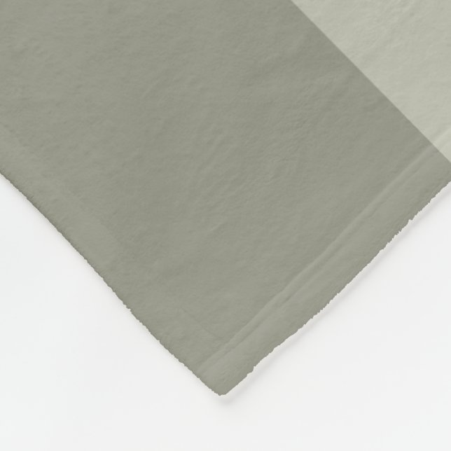 Modisch Elegant Gray Green Color Harmony Trendy Fleecedecke (Ecke)