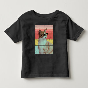 MODISCH LUSTIG SÜßE KATZE VINTAGE  KLEINKIND T-SHIRT