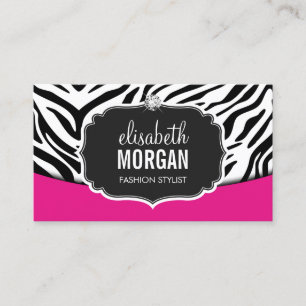 Modisch rosa schwarz Zebra Print Termin