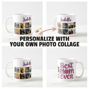 Modisch-Zitat der Mother Keepake-Fotocollage Kaffeetasse