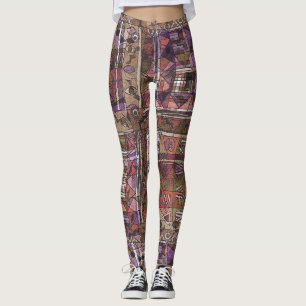 Modische afrikanische abstrakte Stämme Leggings