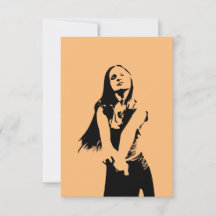 Modische Black Dancing Girl Silhouette