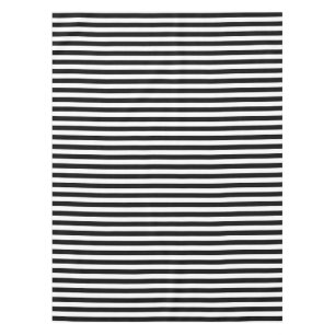 Modische breite horizontale Schwarzweiss-Streifen Tischdecke