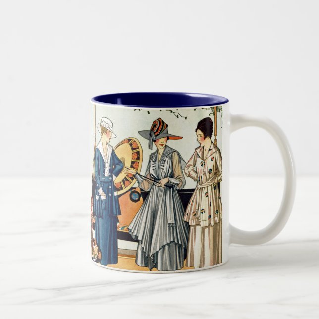 modische Damen Zweifarbige Tasse (Rechts)