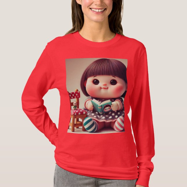 # modische Fas: schöne Hoodie für eine Frau. T-Shirt (Vorderseite)