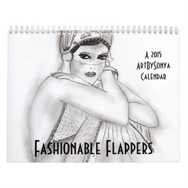modische Flappers Kalender (Titelbild)
