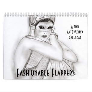 modische Flappers Kalender