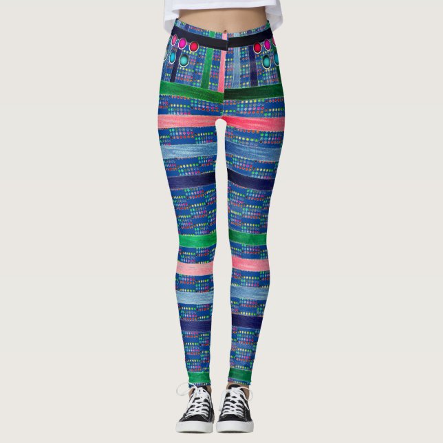 Modische Fun Compression Leggings (Vorderseite)