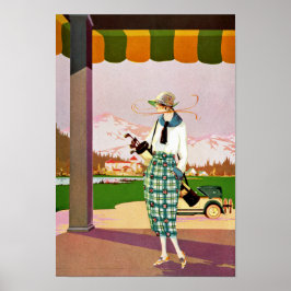 Modische Golftasche Poster