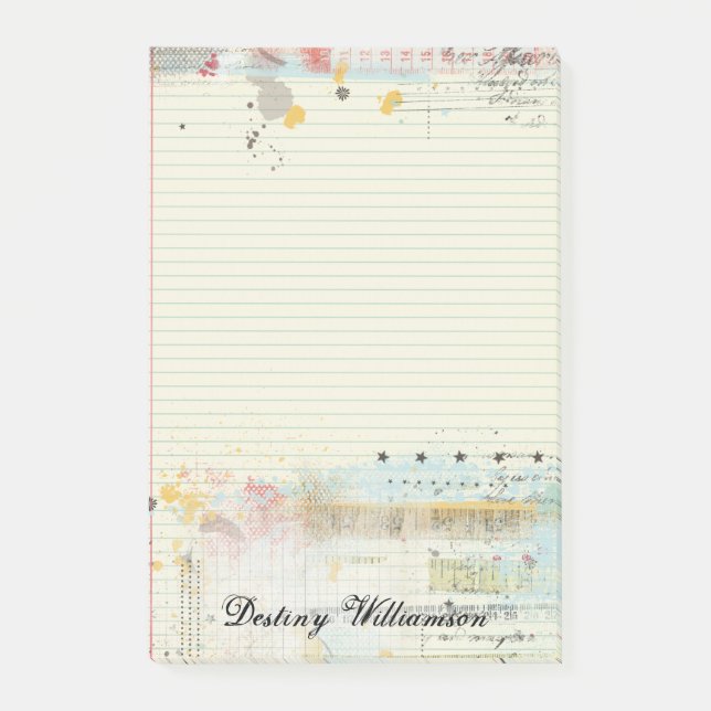 Modische Graffiti-Anmerkungs-Papier-Highschool Post-it Klebezettel (Vorderseite)